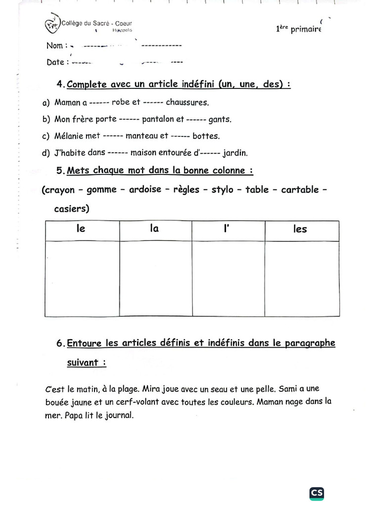 Fr. Activité 2 | PDF