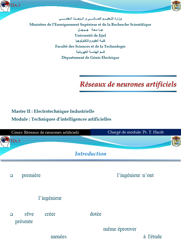 Introduction aux réseaux de neurones | PDF | Apprentissage automatique ...