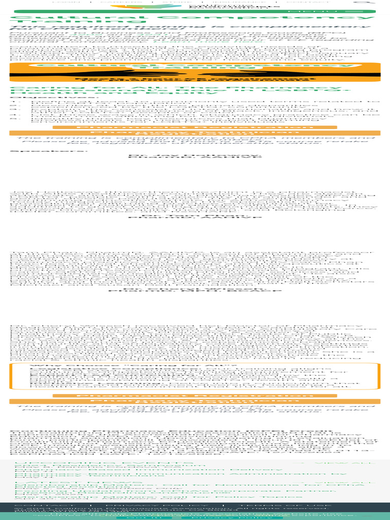 Cultural Competency Training California Pharmacists Association PDF