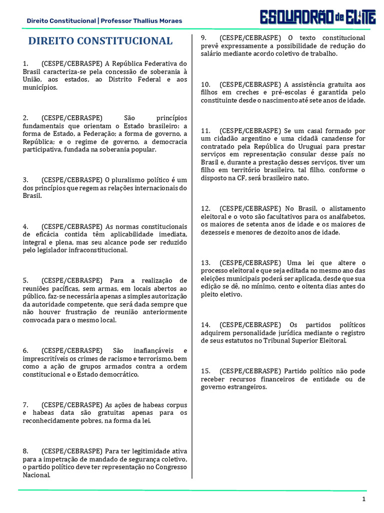 Mapas do Direito Constitucional Brasileiro | PDF | Constituição | Brasil