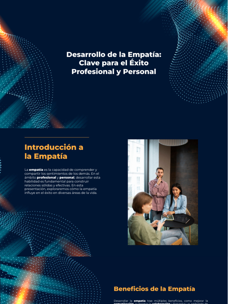 Slidesgo Desarrollo de La Empatia Clave para El Exito Profesional y ...