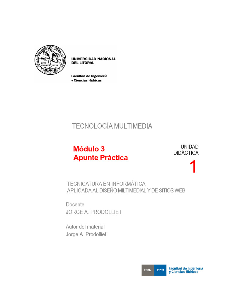 Guia Didactica U1 M3 TM Apunte Practico | PDF | Informática