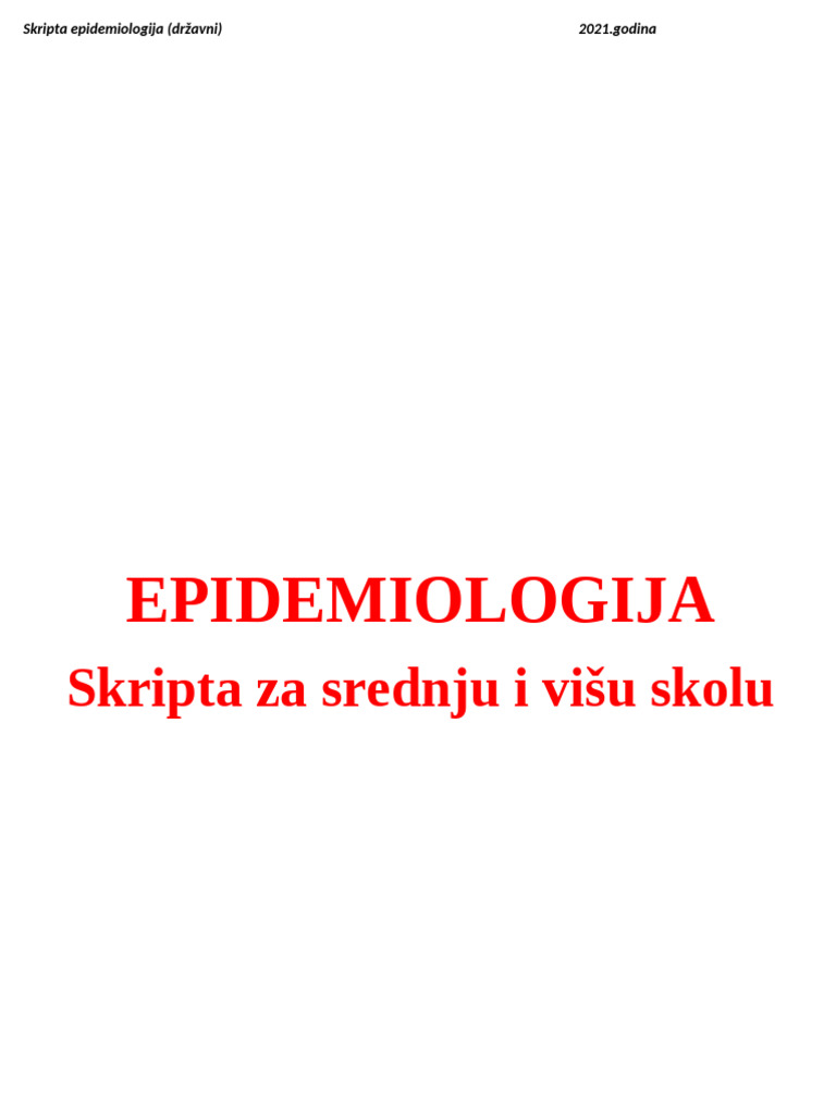 6 Skripta Sreﾄ粗na Epidemiologija Pdf