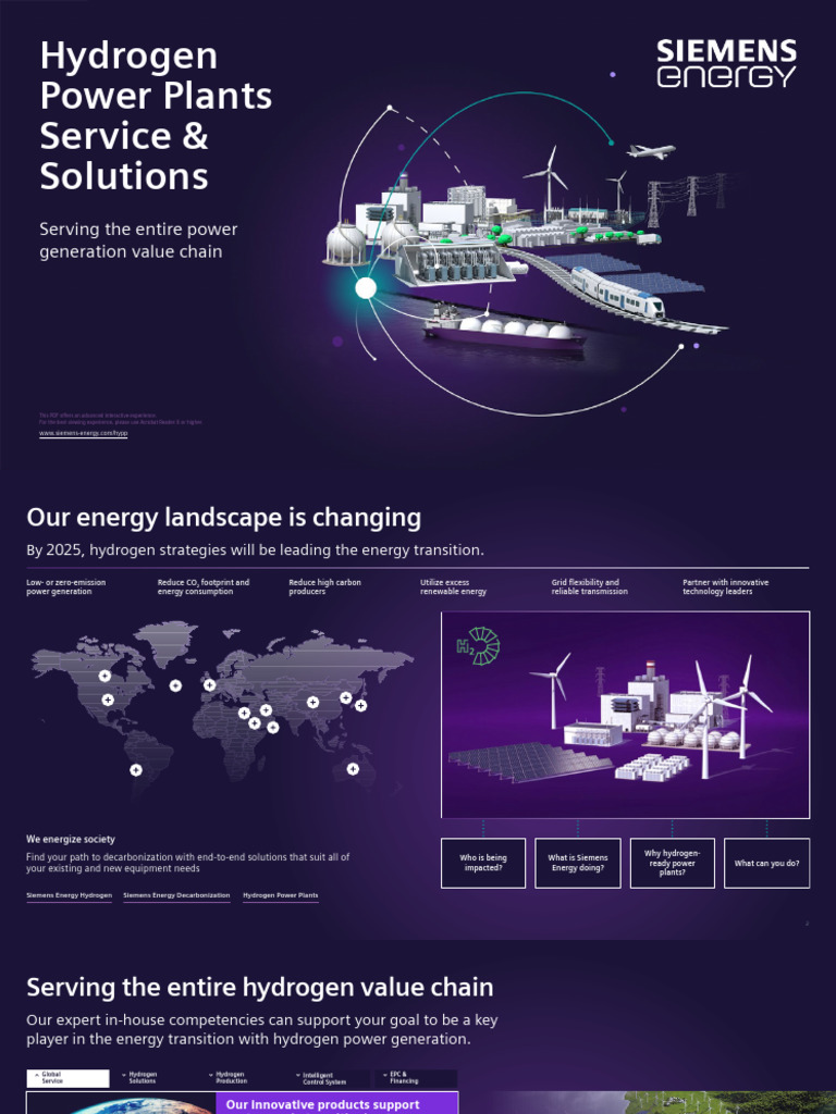 Hydrogen Solutions for Power Industry | PDF | Climate Change Mitigation ...