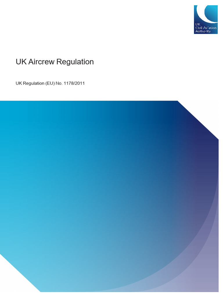 UK Aircrew Regulation Overview 2024 | PDF | Flight Instructor | Aviation