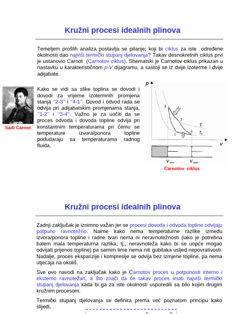 6 - Kružni Procesi Sa Idealnim Plinovima | PDF