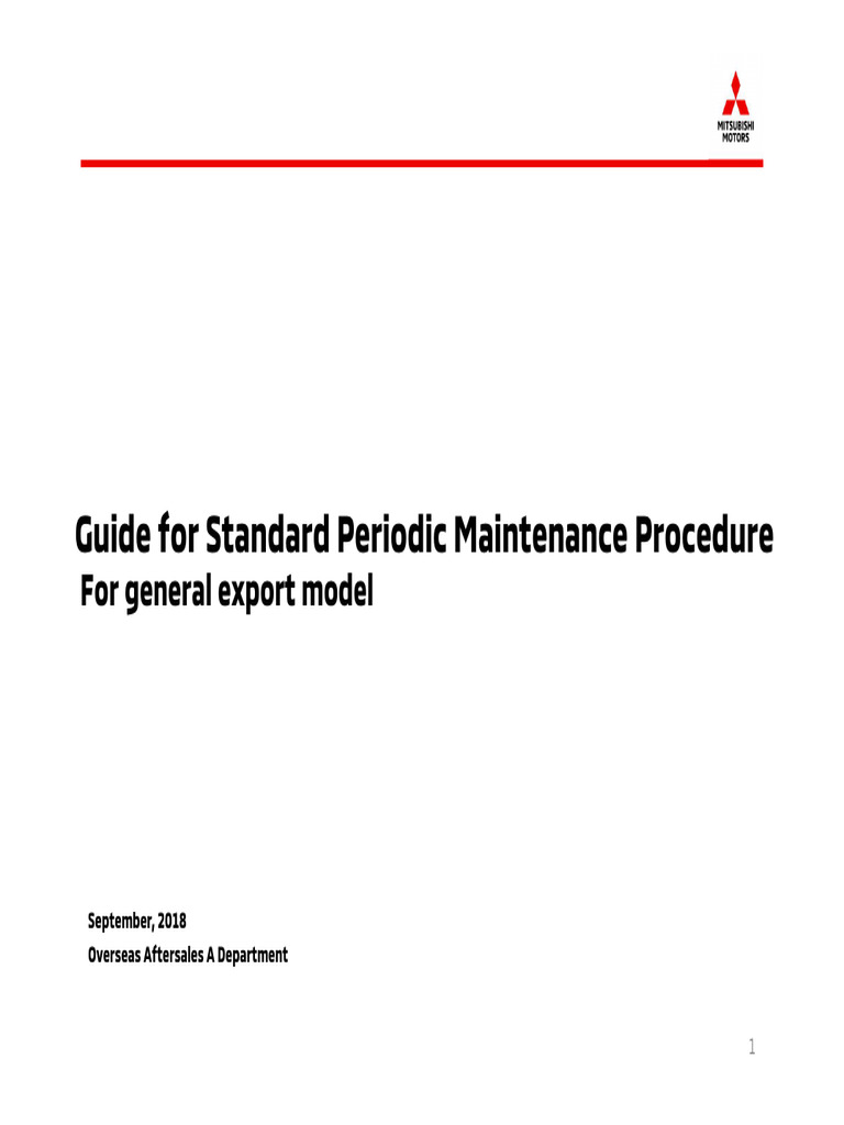 Standard Periodic Maintenance Guide | PDF | Seat Belt | Manual Transmission