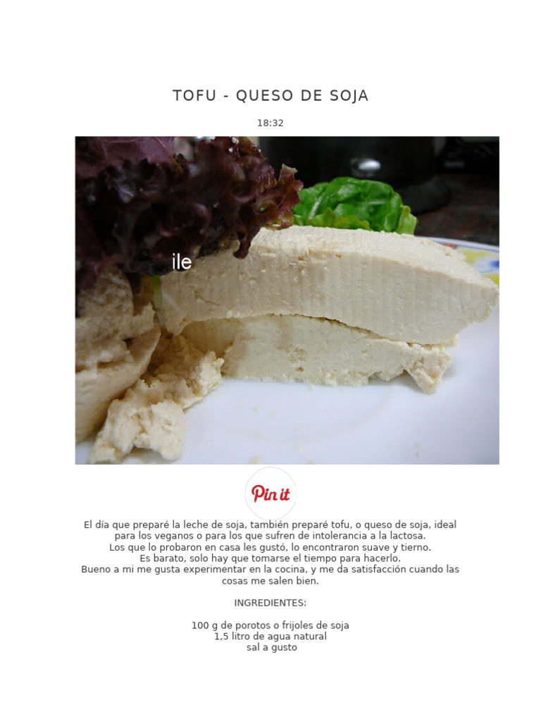 Tofu | PDF | tofu | Queso