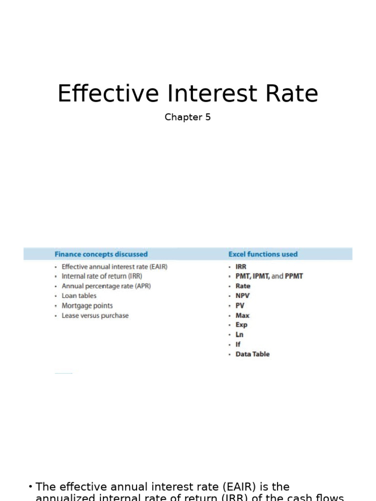 Chapter 5 effective interest rate tagged pdf lease interest