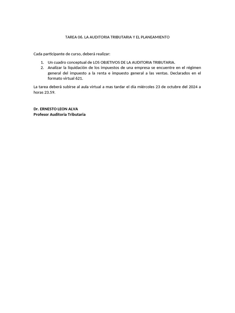 Tarea 06 | PDF | Informática