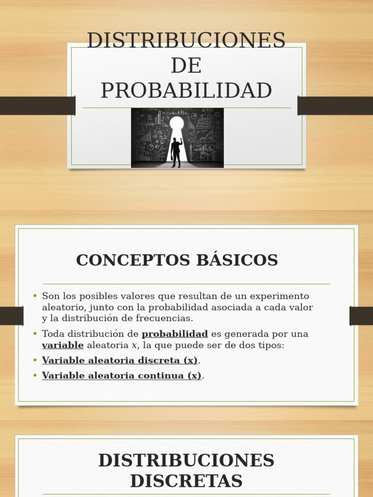 Distribuciones de Probabilidad | PDF | Métodos y materiales de enseñanza