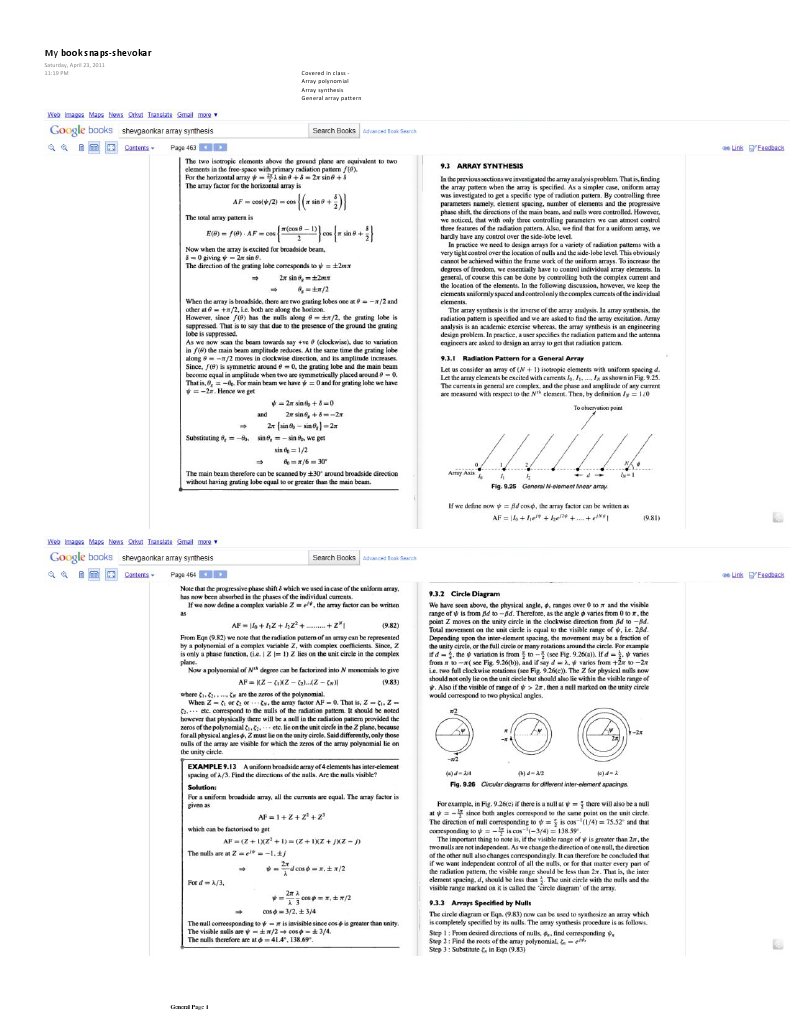 Array Polynomial Synthesis Guide | PDF