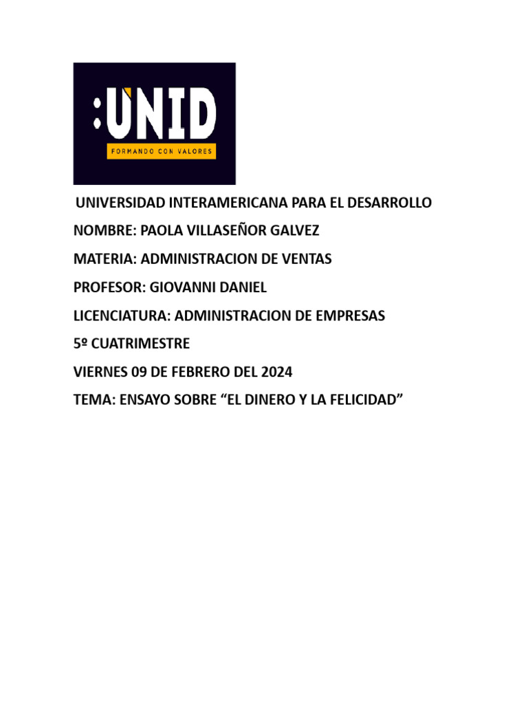El Dinero y La Felicidad | PDF | Negocios