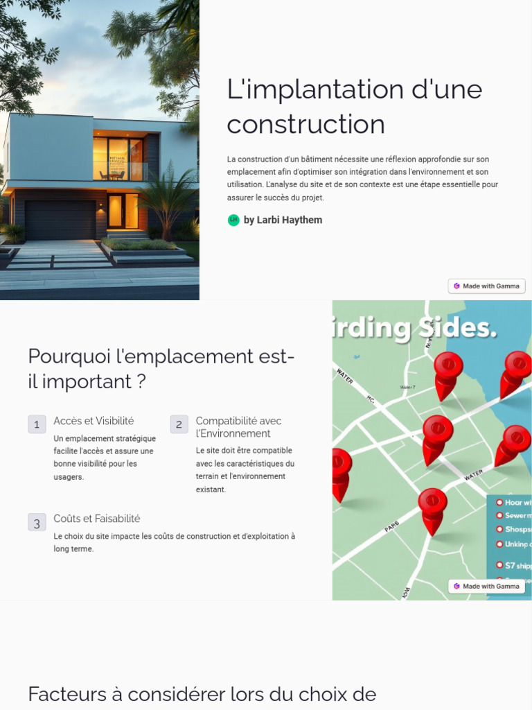 Importance de l'emplacement en construction | PDF | Environnement naturel