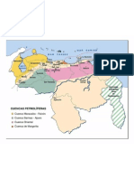 mapa de las cuencas petroliferas de venezuela