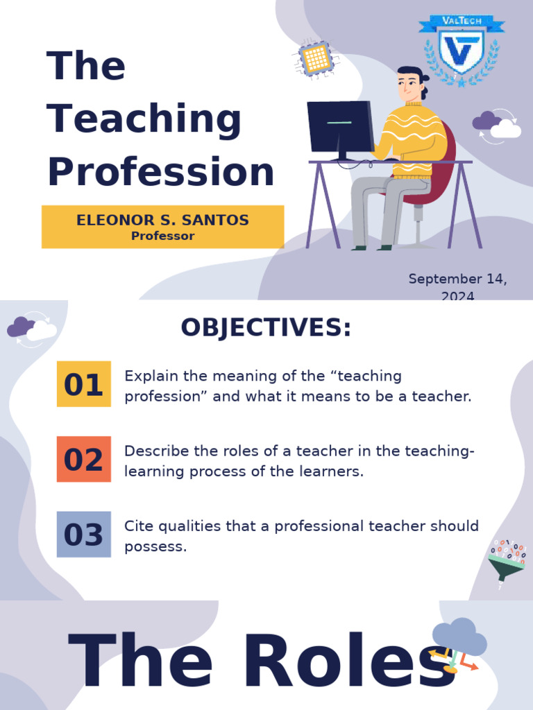 WEEK 2.1 THE ROLES OF A TEACHER Edited | PDF | Teachers | Learning
