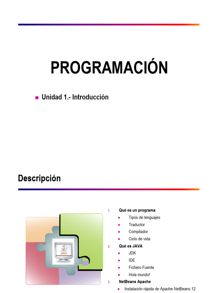 Introducción a la Programación en Java | PDF | máquina virtual de Java ...