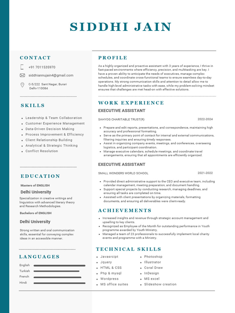 EA resume 2024 PDF