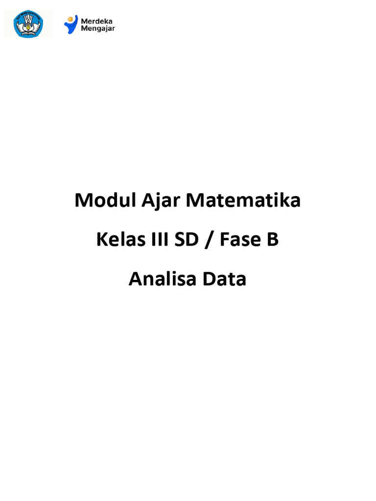 Modul Ajar Matematika Kelas 3 SD | PDF
