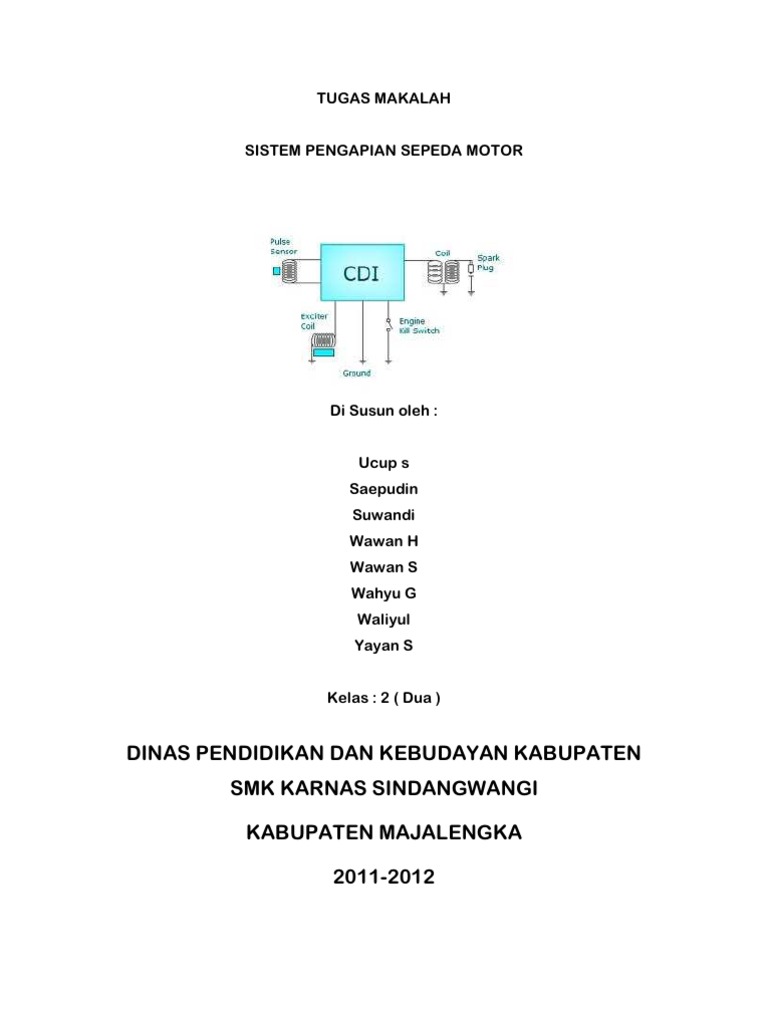 Tugas Makalah Sepeda Motor