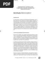 Fernández, P. y Lacasa, E. Criterios conserv. y rest. patrimonio paleontológico. 2009