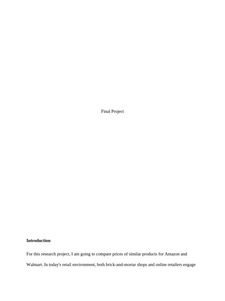 Amazon vs walmart price comparison pdf p value statistical