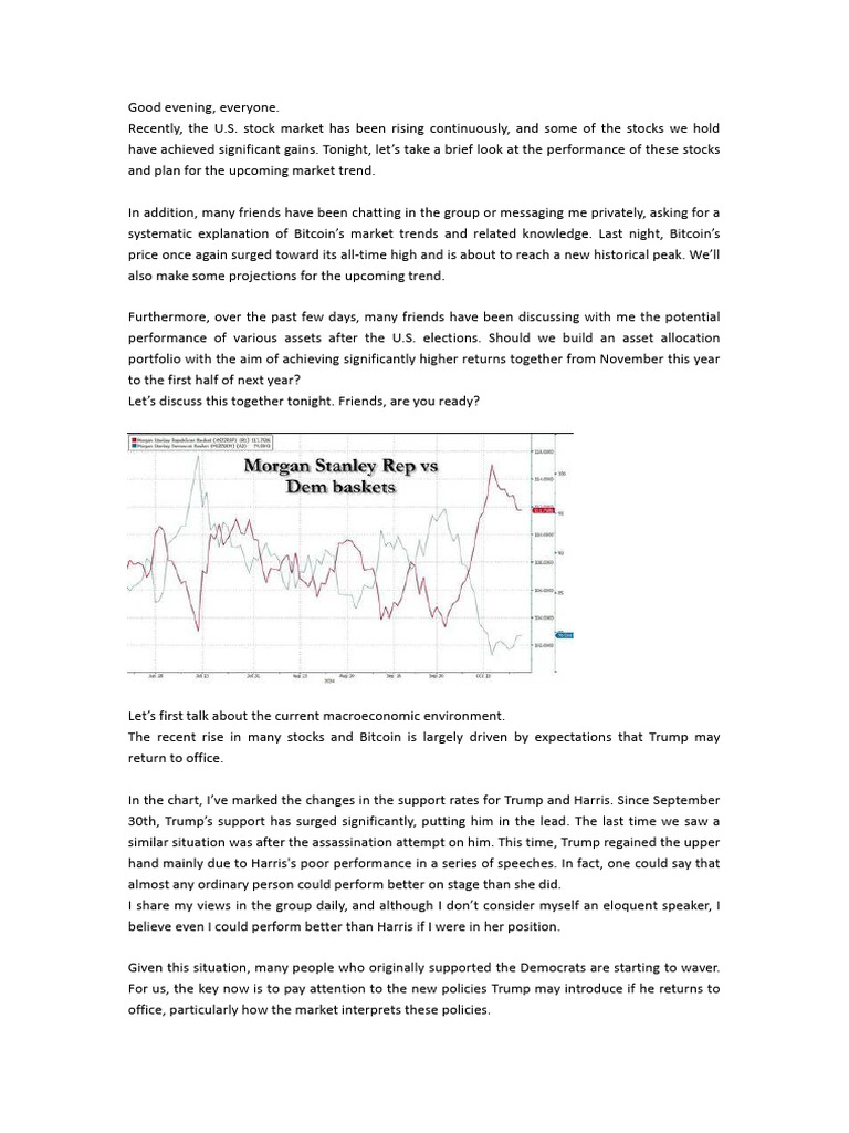 U.S. Stock Market & Bitcoin Trends Analysis | PDF | Investing | Bitcoin