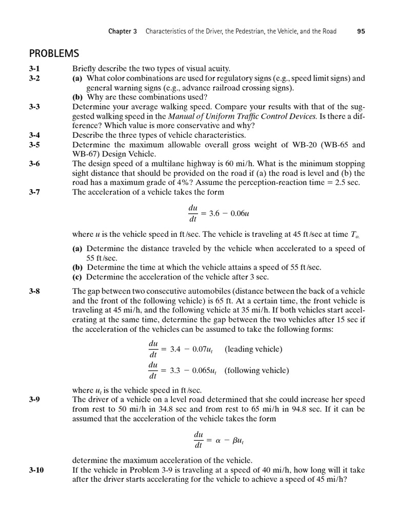 Traffic Control and Vehicle Dynamics Analysis | PDF | Interchange (Road ...