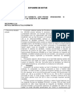 Expunere Motive Legea Privind Organizarea Şi Funcţionarea Sistemului de Sănătate Din România - 617 - 1240