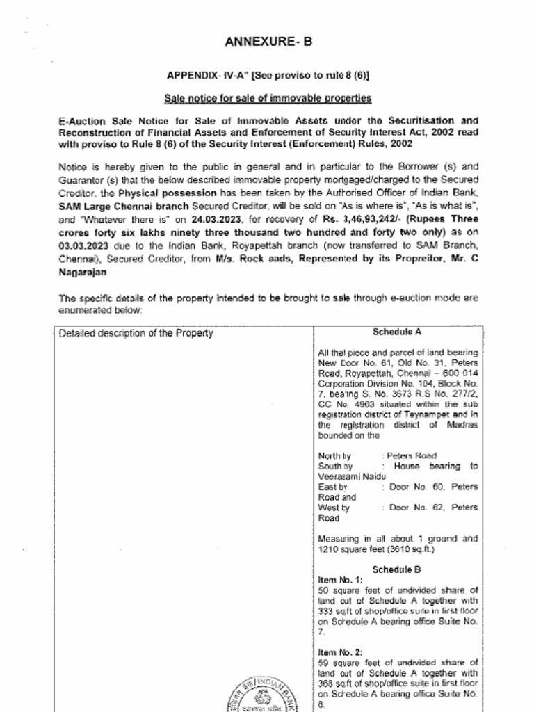 Annexure B Rock Aads 24.03.2023 | PDF
