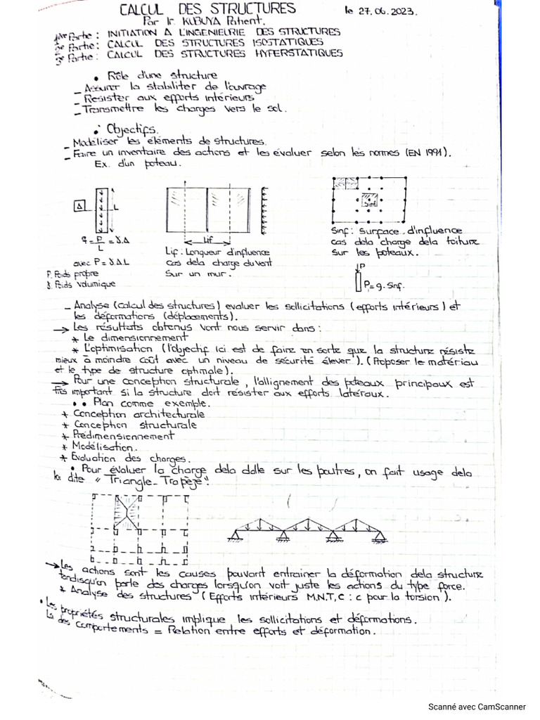 NOTES STRUCTURES | PDF