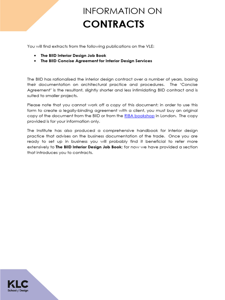 KLC | Notes on Contracts | PDF