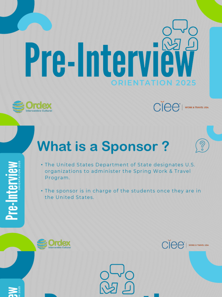 Pre Interview Orientation Pdf Human Communication