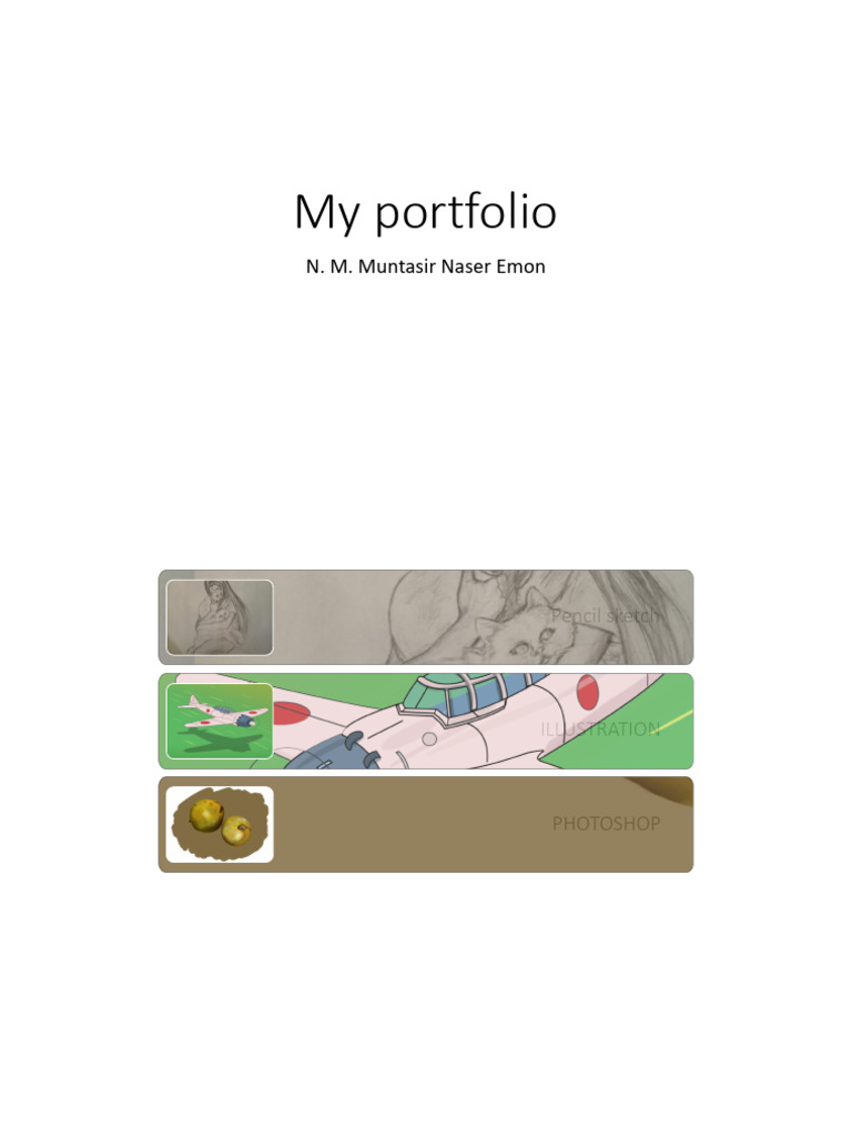N. M. Muntasir Naser Emon Portfolio | PDF | Art
