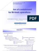 Selection Off Conttaiinmentt For Fill-Finish Operations