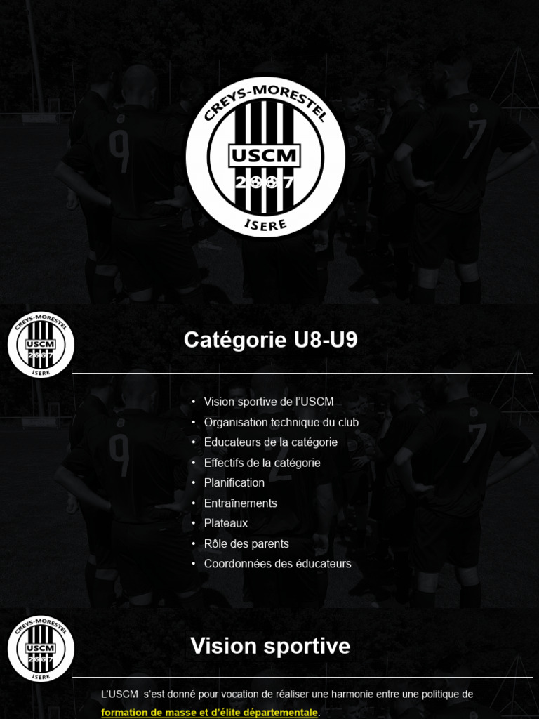 Guide Pédagogique U8-U9 USCM | PDF