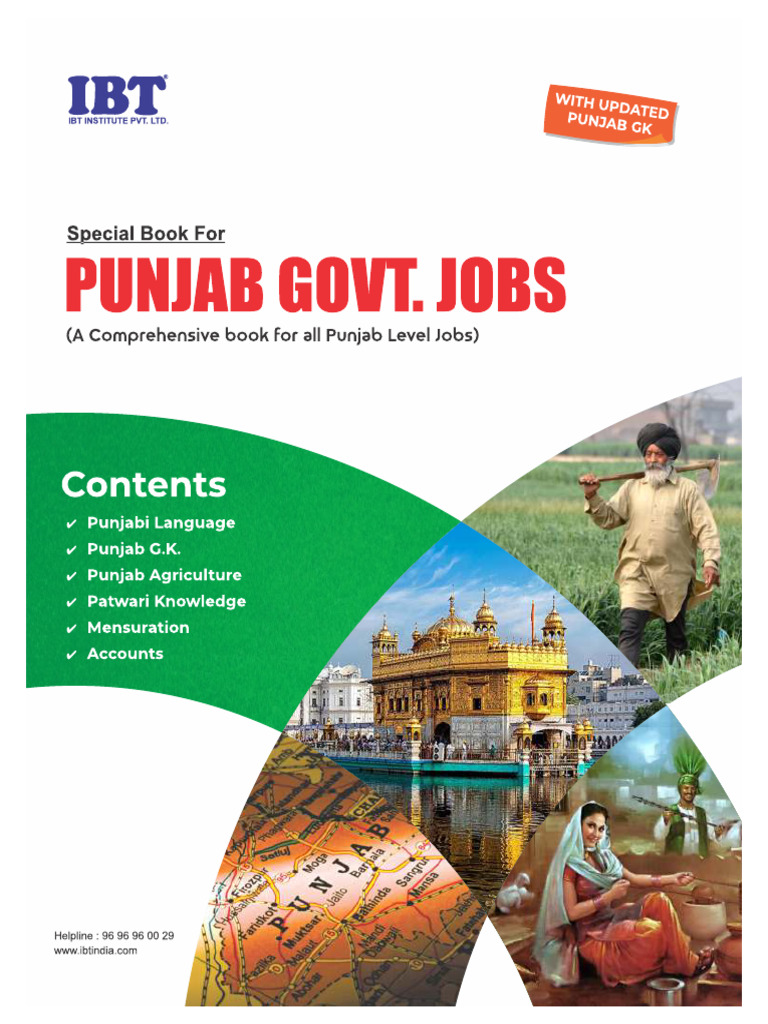 Punjab G.K. and Patwari Exam Guide | PDF | Punjab