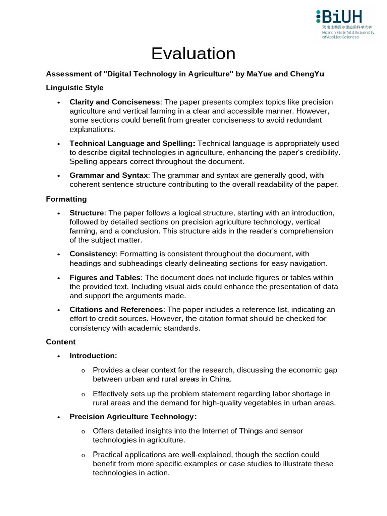 DT2 - 26 - Digital Technology in Agriculture MaYue ChengYu | PDF ...
