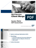 SAP SLO System Client Merge