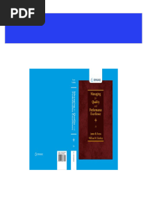 (FREE PDF Sample) Managing For Quality and Performance Excellence 11th Edition James R. Evans - Ebook PDF Ebooks