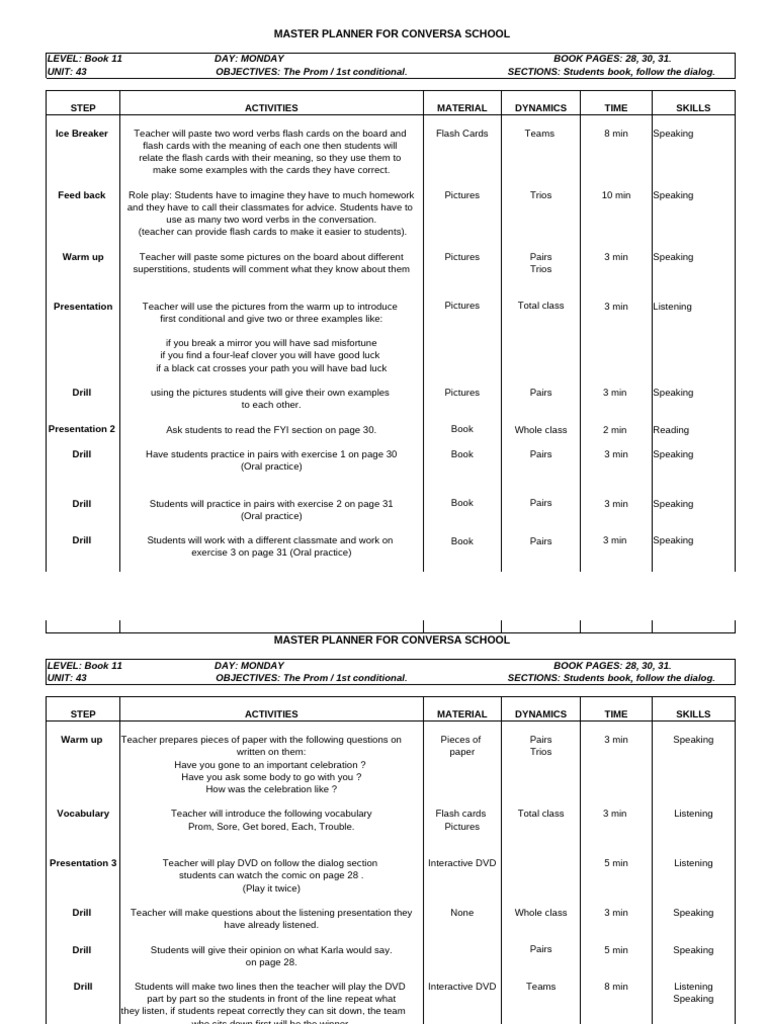 Book 11, Unit 43, Lesson Plan | PDF | Reading Comprehension