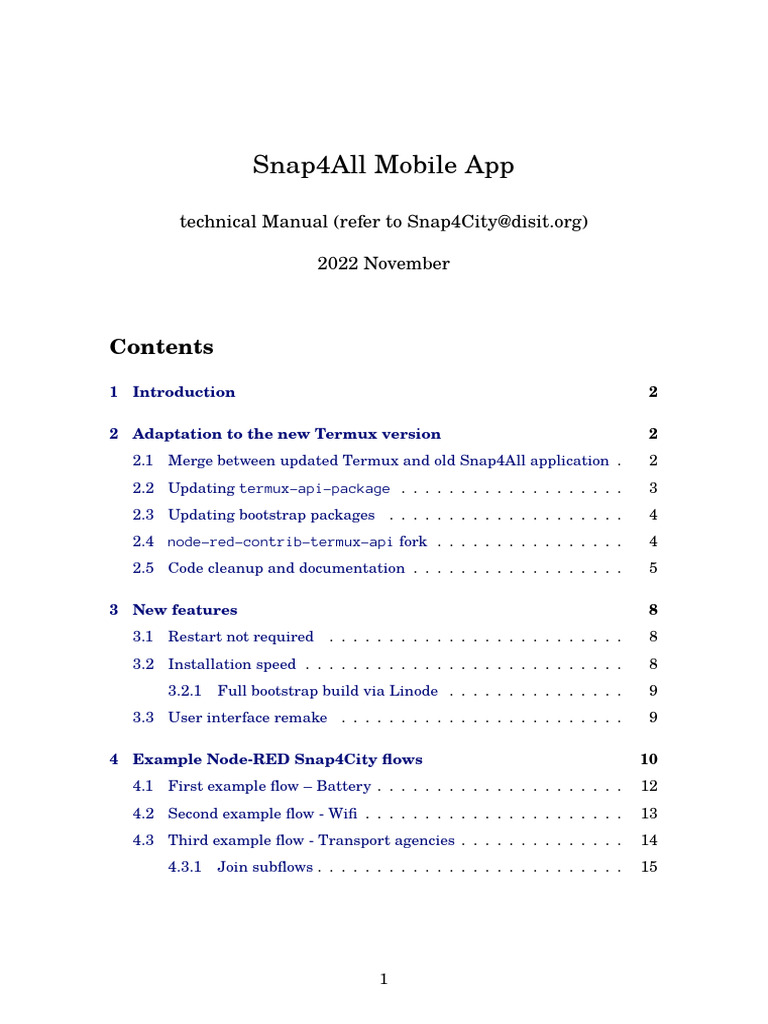 Snap4All TechnicalManual 2022 | PDF | Booting | Command Line Interface
