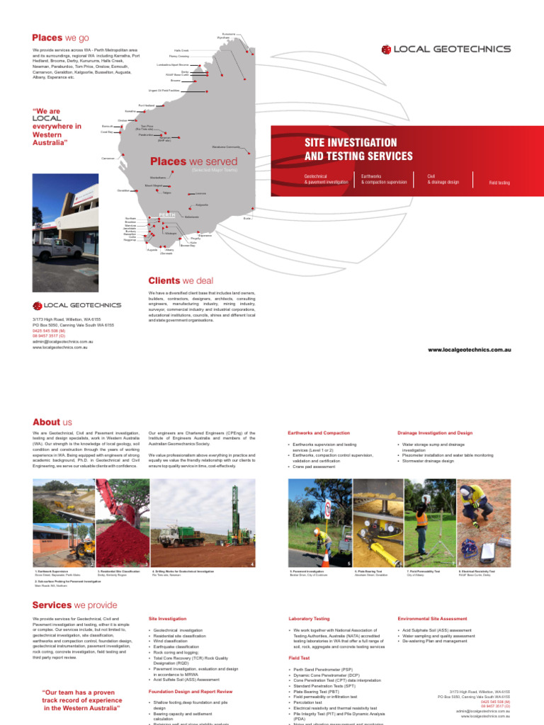 Capability Statement New | PDF | Geotechnical Engineering | Civil ...
