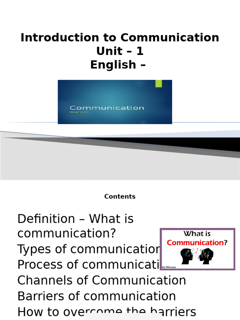 Communication: Types, Barriers, and Skills | PDF | Communication ...