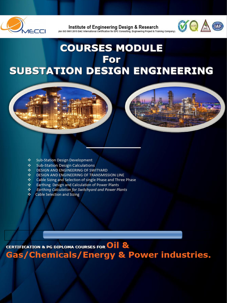 Offered Courses in Substation Design Course | PDF | Electrical ...