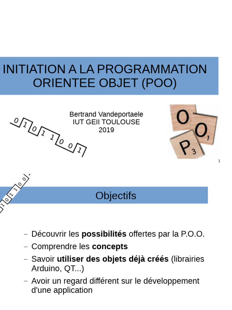 Initiation à la POO en C++ | PDF | Classe (informatique ...