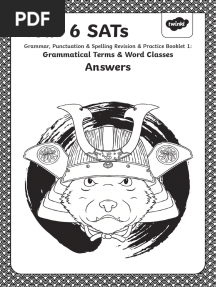 Year 6 SATs Revision Practice Booklet 1 - Answers