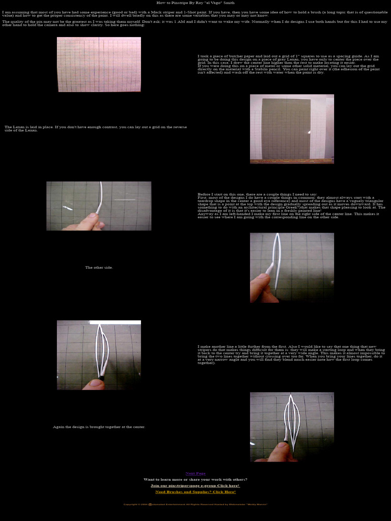 How To Pinstripe | PDF