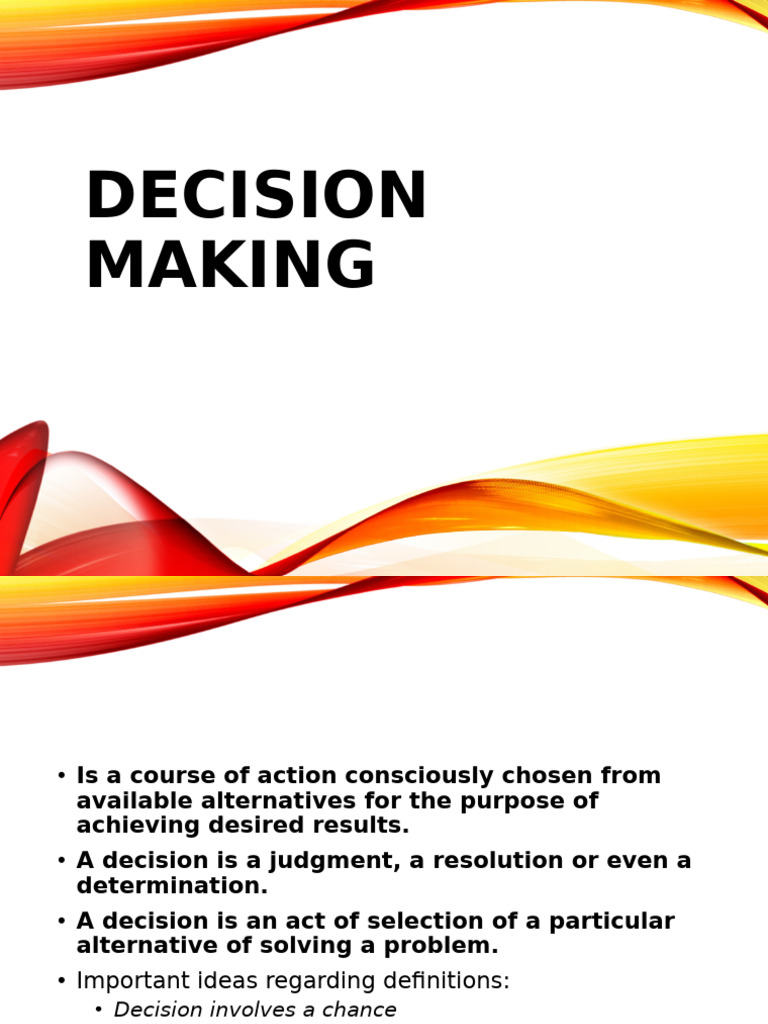 Effective Decision-Making Process Guide | PDF | Cognition ...