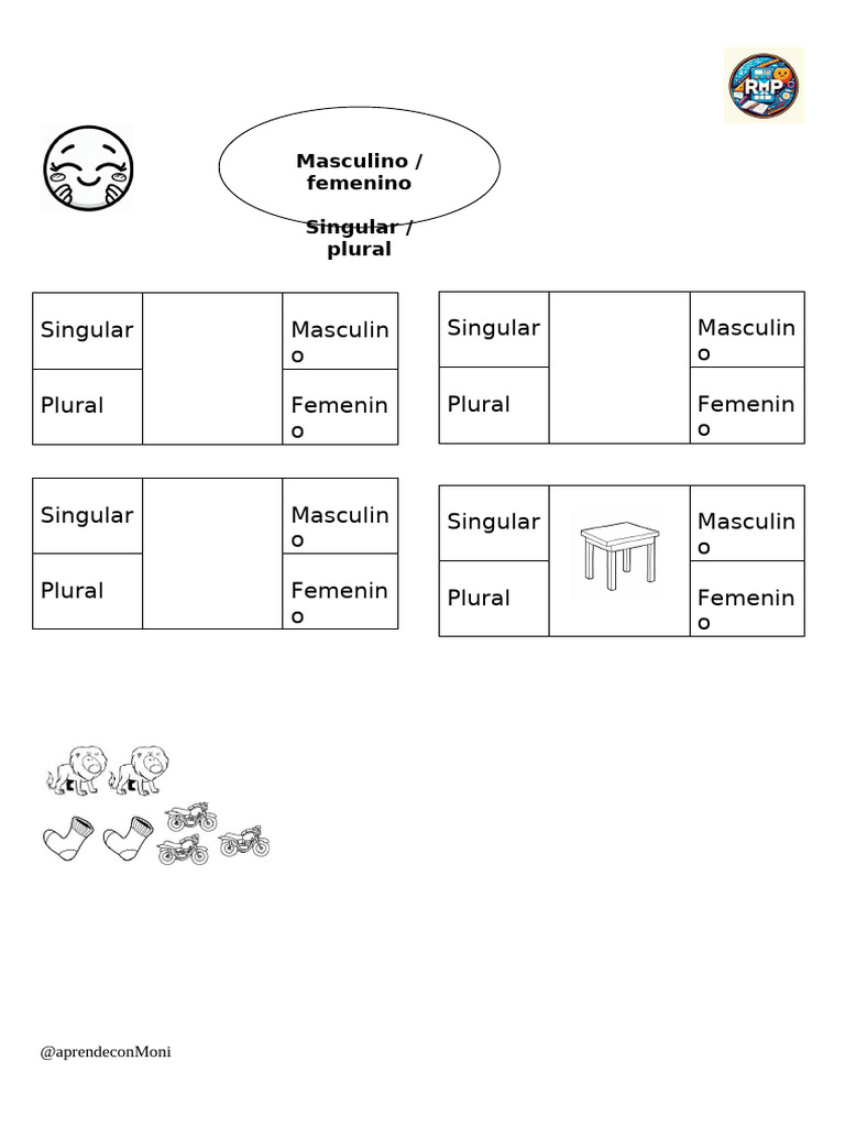 Ejercicios de Singular y Plural | PDF